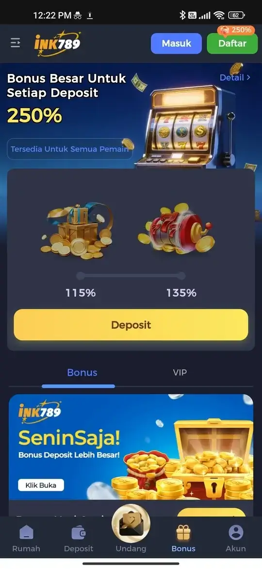 Koleksi permainan slot populer INK789